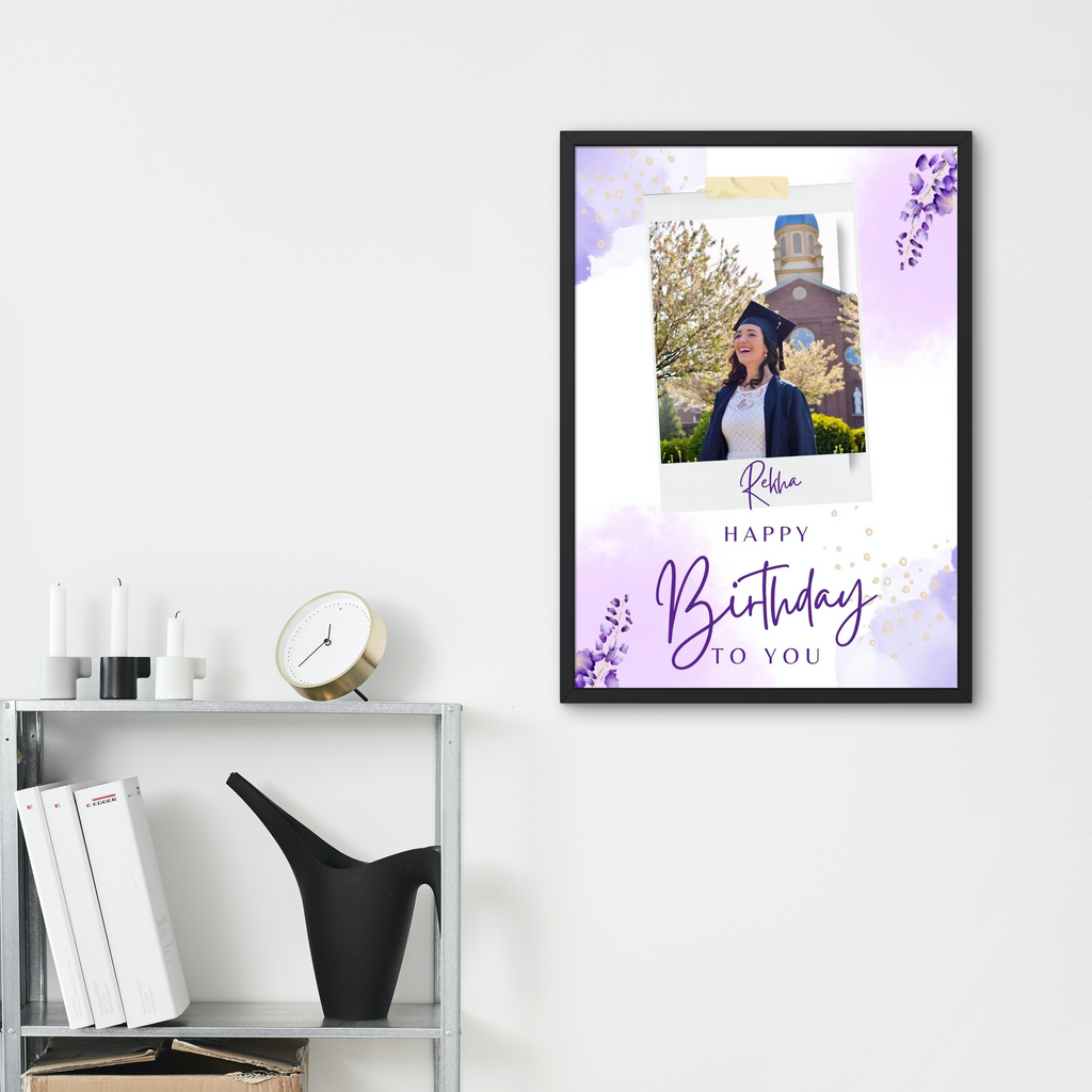 "Personalized Happy Birthday Photo Collage Frame