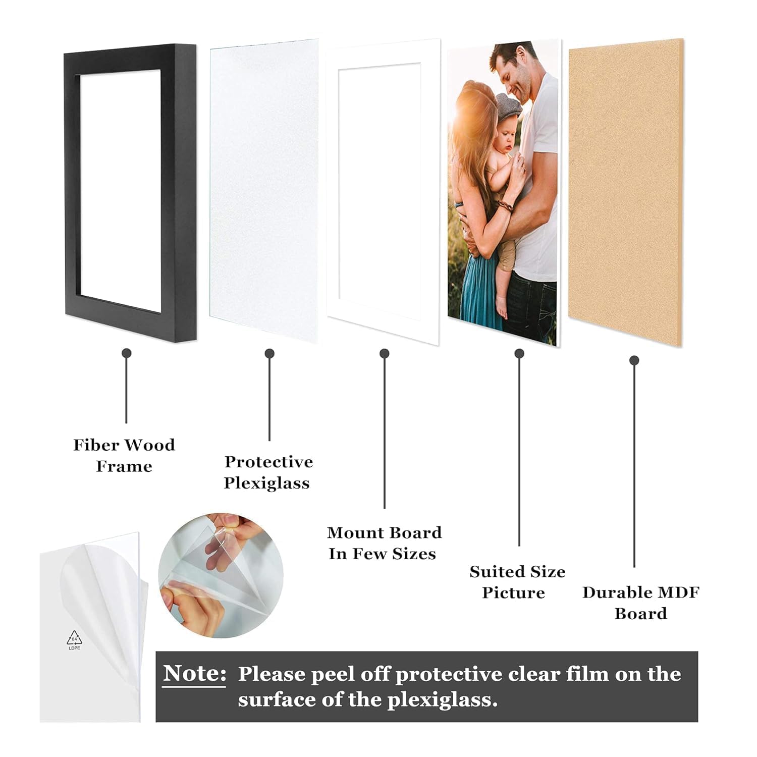 Elevate your home décor with the RSK Creations Gallery Wall Frame Set. Premium black frames, modern living room styling, and the perfect way to showcase cherished memories.