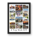 Personalized "Trip With BFF" Multi-Photo Frame Collage - Customizable for Any Special Occasion!