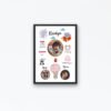 Celebrate Life's Little Miracles with Our Personalized Newborn Baby Collage Photo Frame - A Timeless Keepsake of Precious Details!